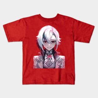 Special Red Version Arlecchino Fatui Harbinger The Knave Genshin Impact Tee Kids T-Shirt